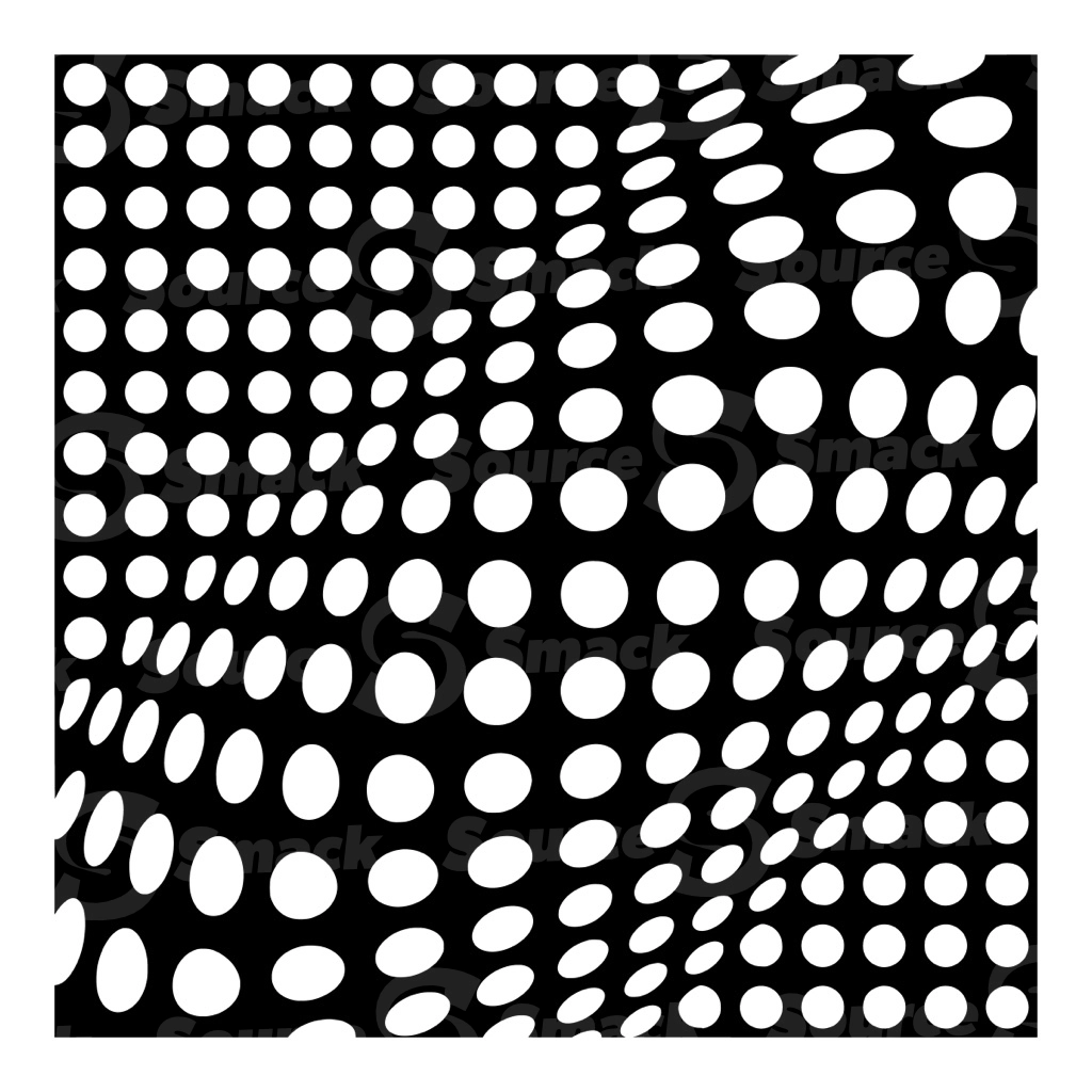 A black and white square vector pattern