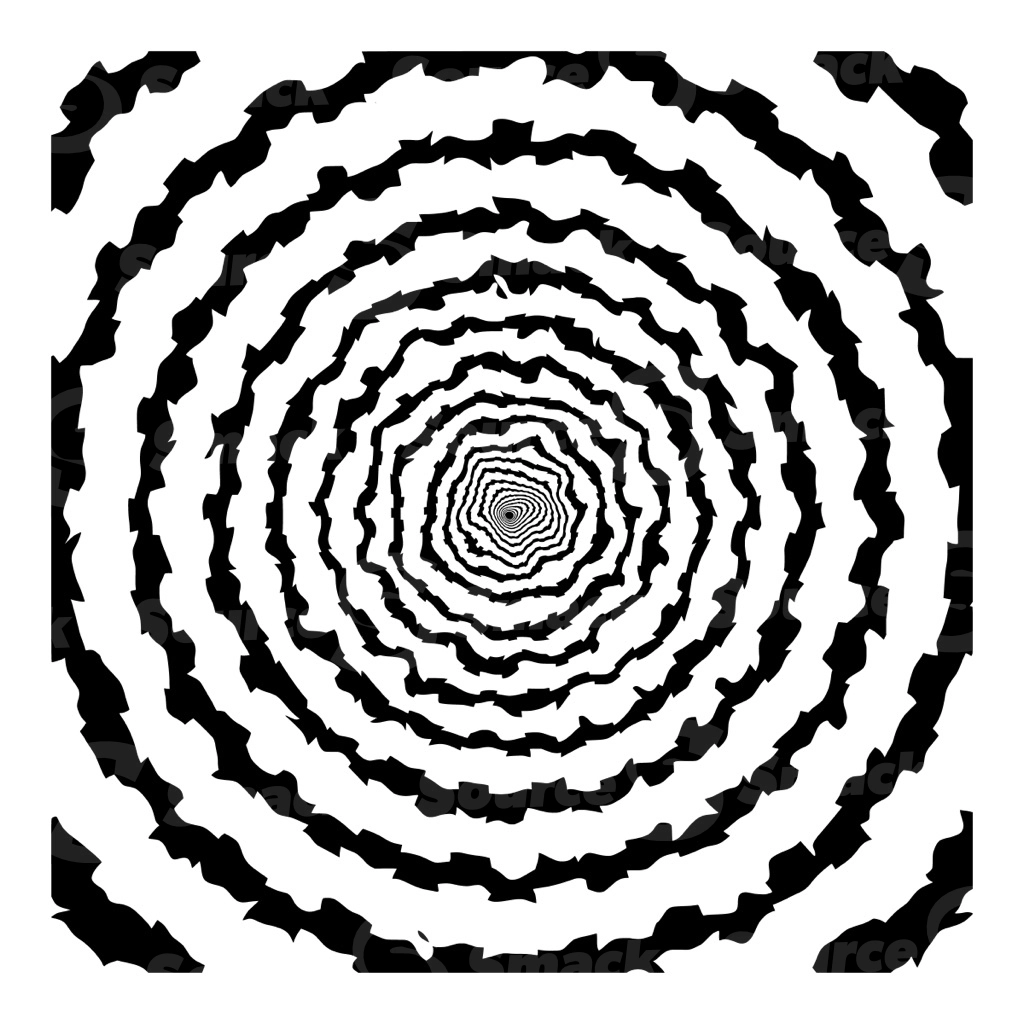 A black and white square vector pattern