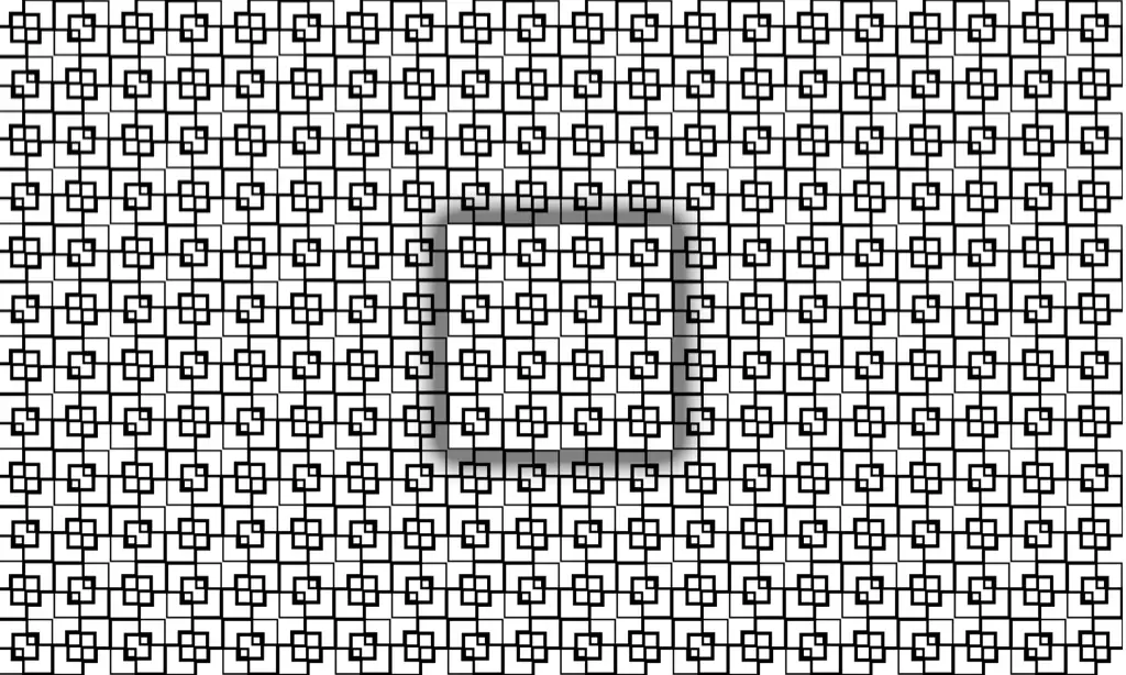 Seamless square and lines intersecting