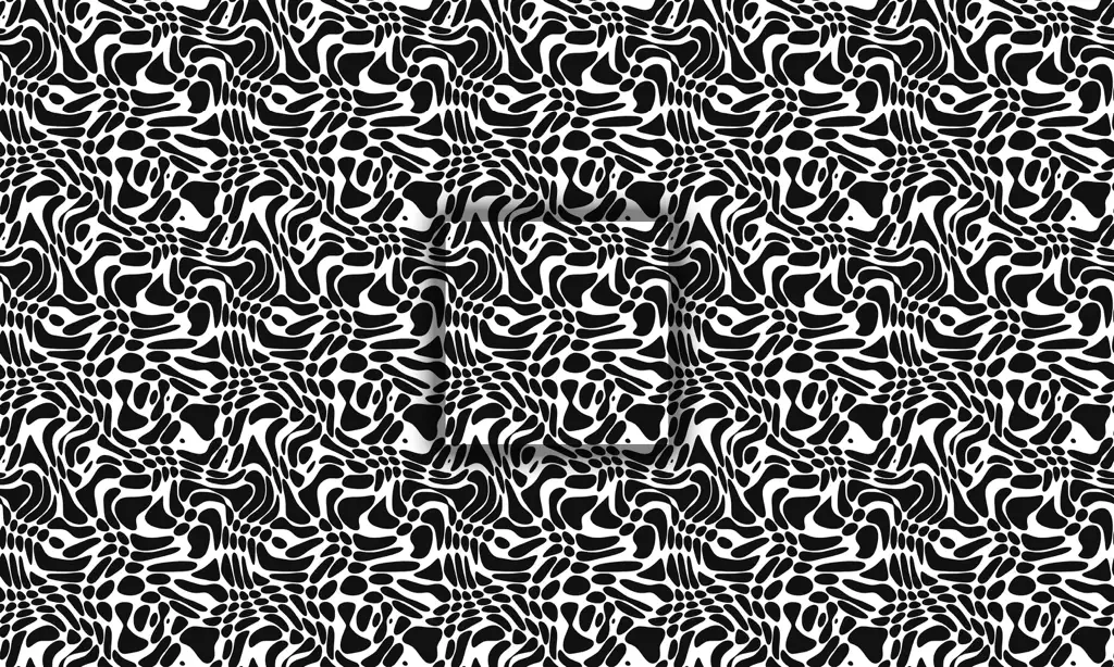 A vector design of 70's twisted rounded shapes