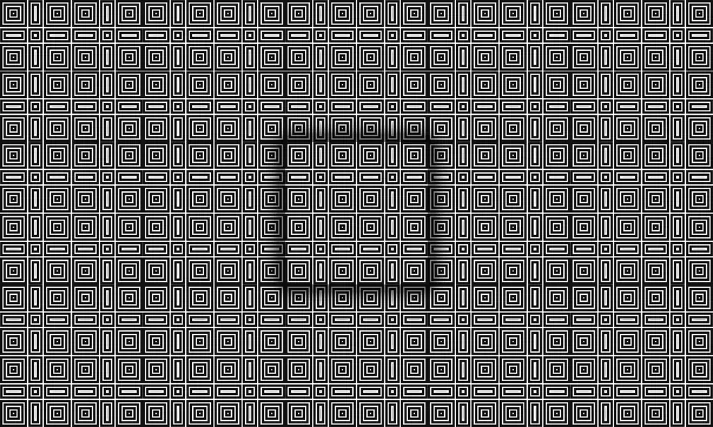 A vector displaying a pattern of squares and rectangles with transforming lines within each as a tile