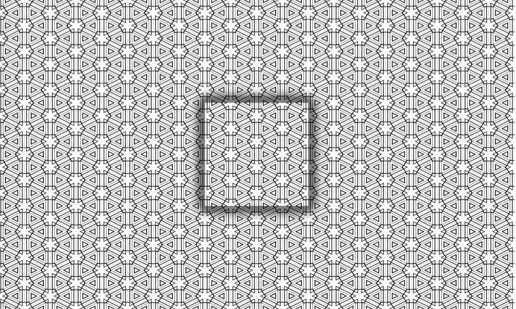 Seamless thin lines attached to hexagons in a pattern