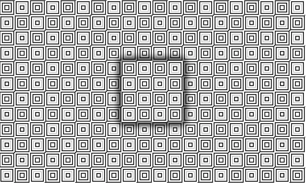 Seamless square and lines intersecting