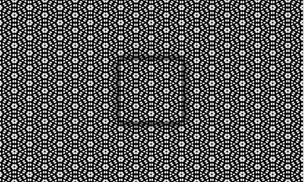 Seamless hearts and petals in a circular kaleidoscope pattern