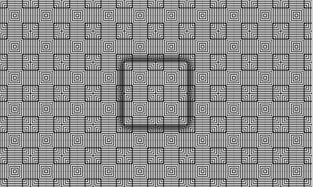 Seamless lines overlapping and intersecting in a kaleidoscope format