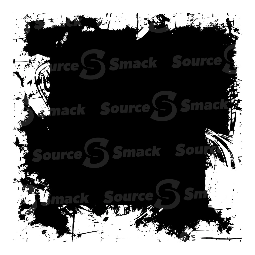 A black and white rough grunge vector image mask