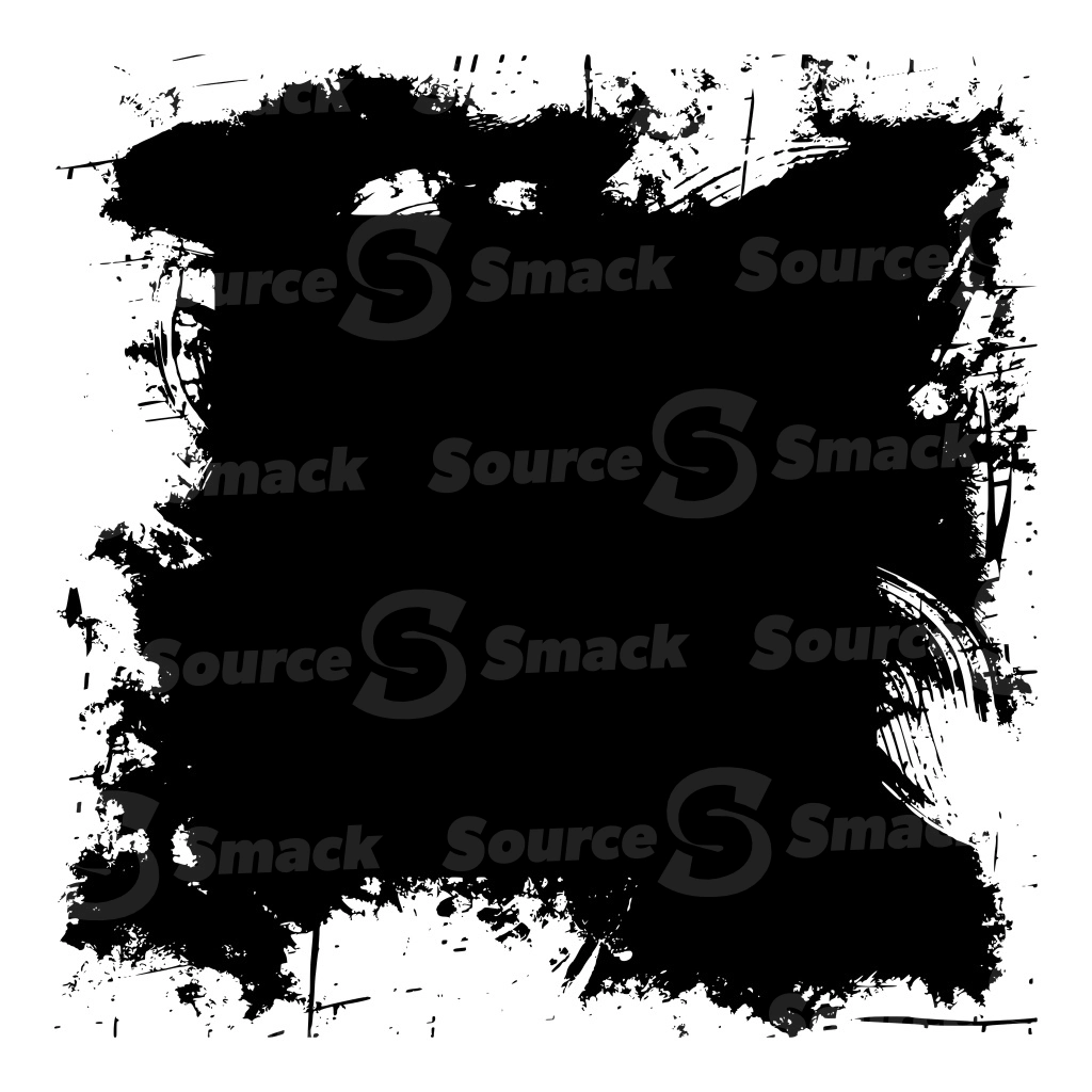 A black and white rough grunge vector image mask