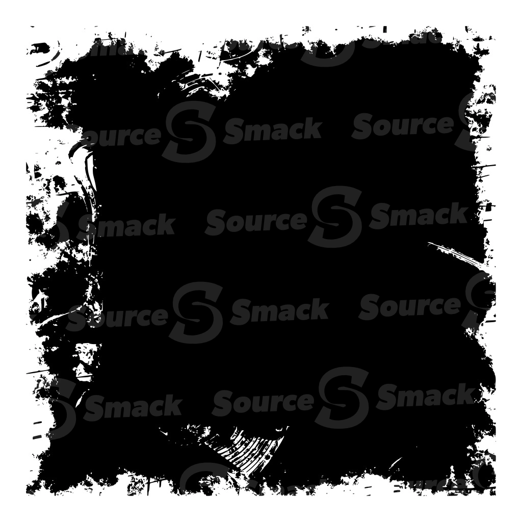 A black and white rough grunge vector image mask