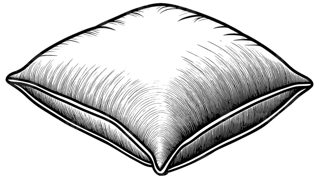 A soft stuffed pillow