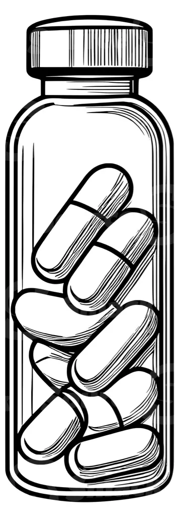 A bottle of prescription pills