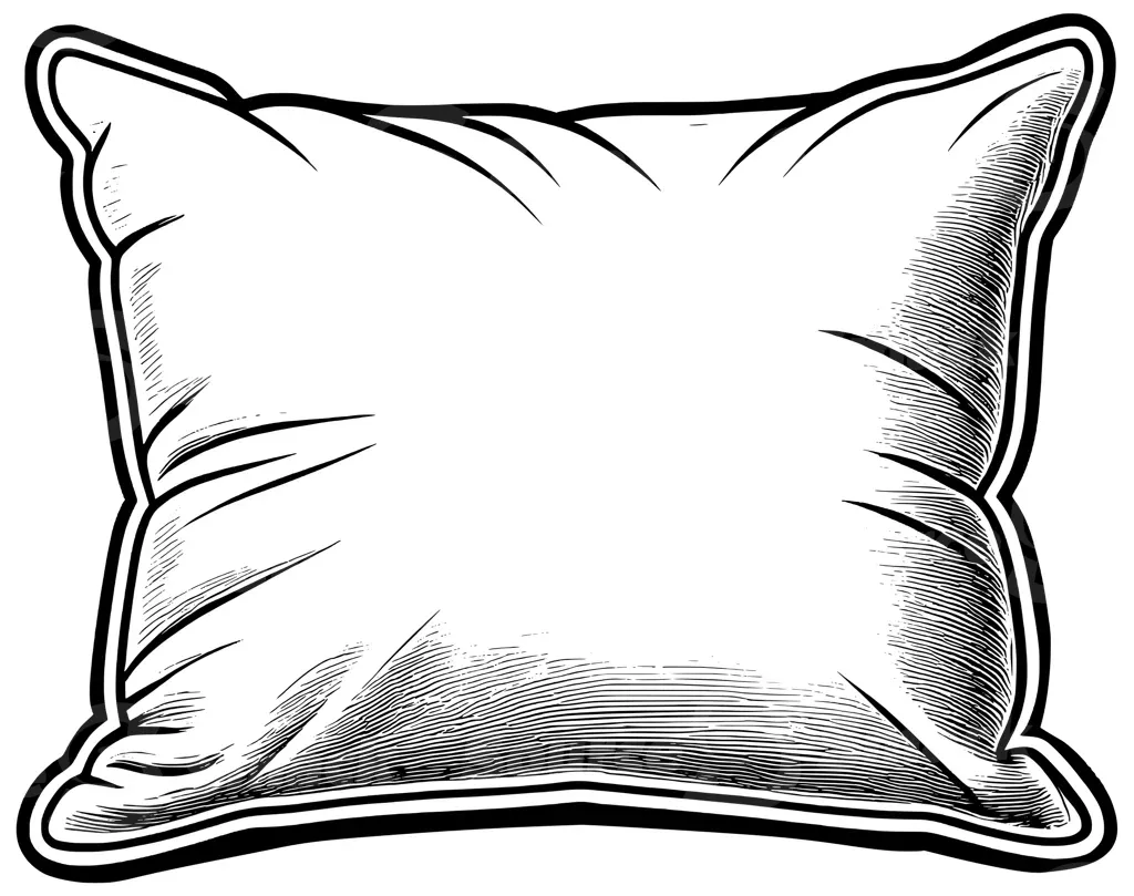A soft stuffed pillow