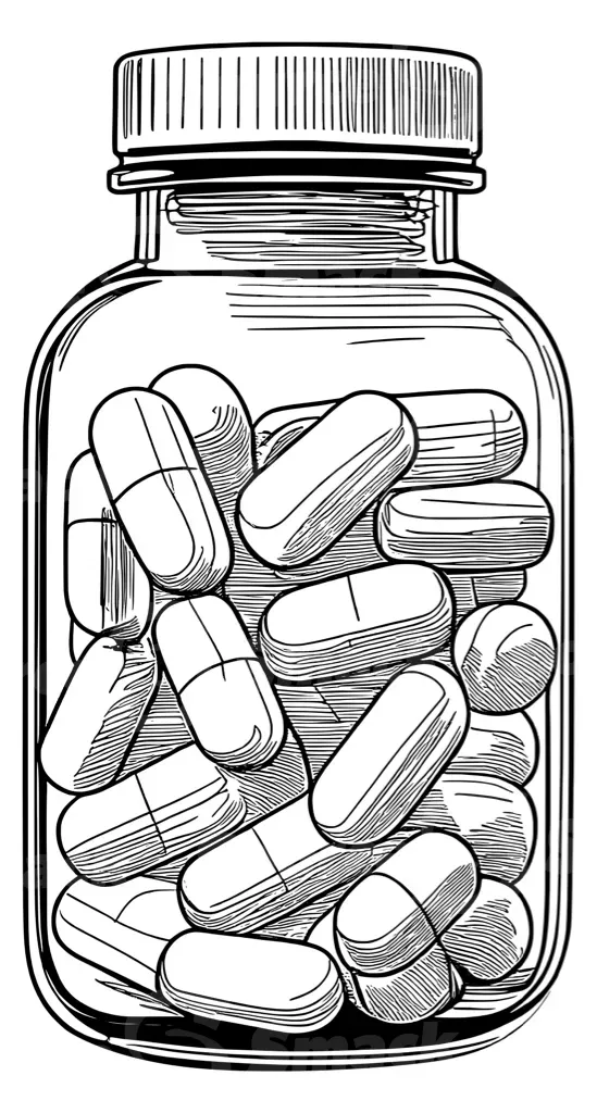 A bottle of prescription pills