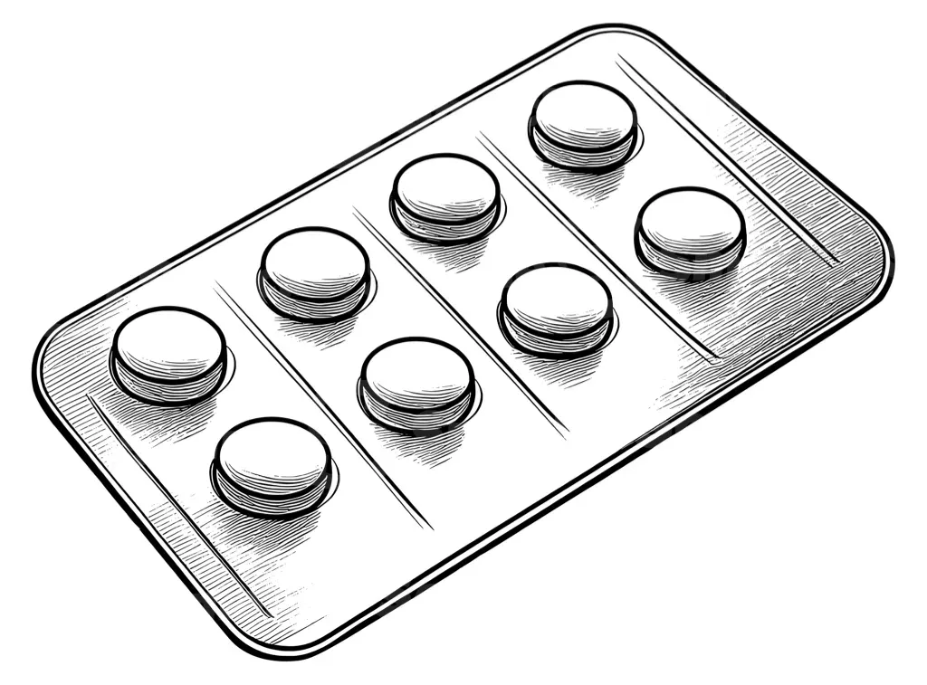 A prescription pill pack
