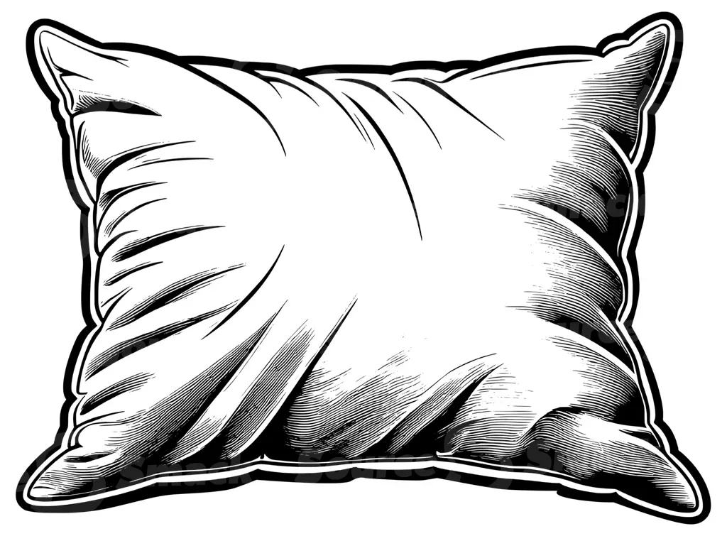 A soft stuffed pillow