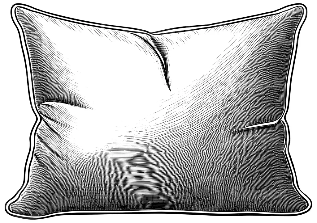 A soft stuffed pillow