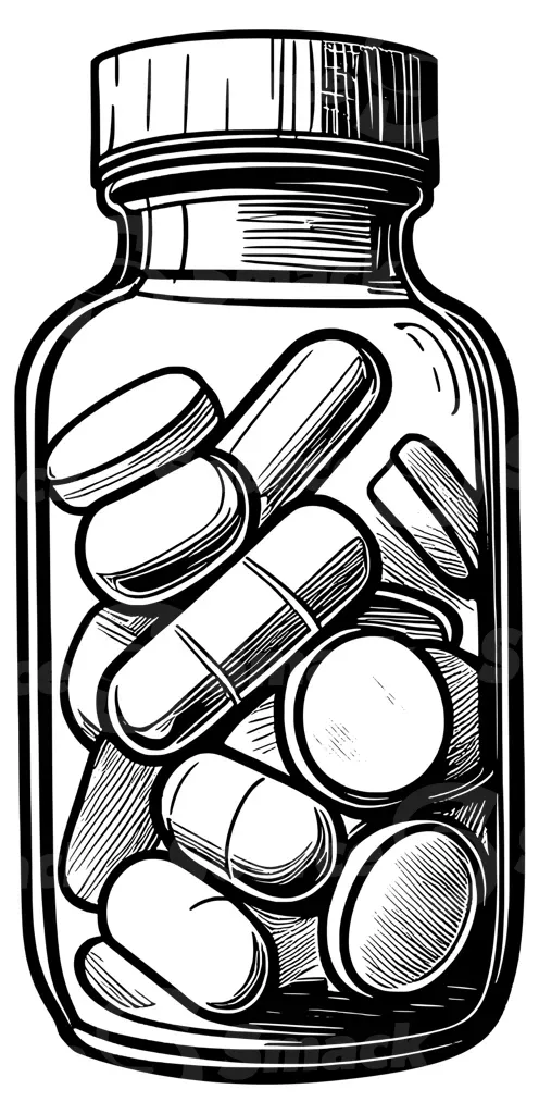 A bottle of prescription pills