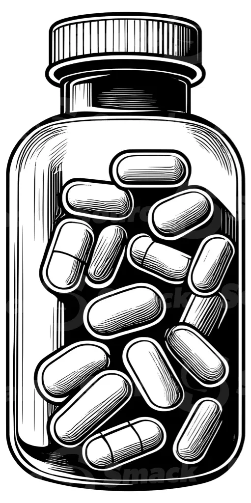 A bottle of prescription pills