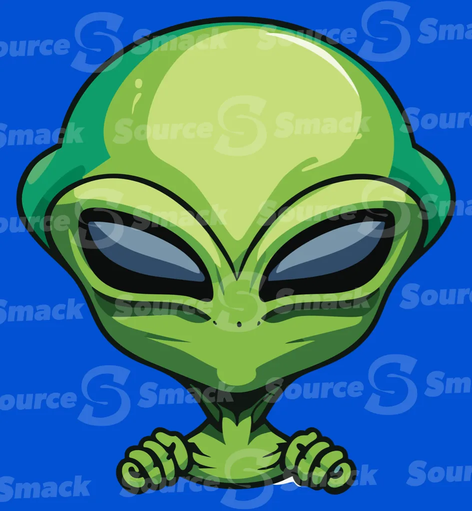 A green little martian
