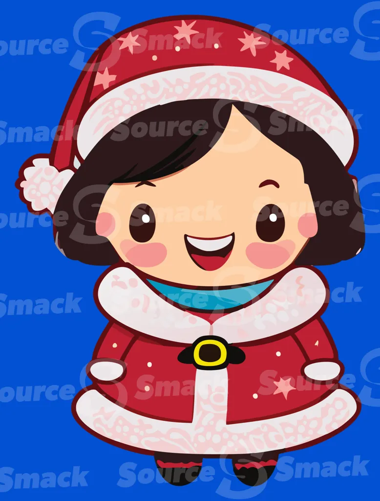 A small female santa helper