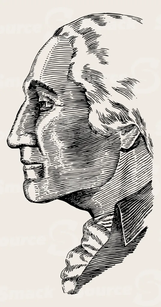 George Washington face side view
