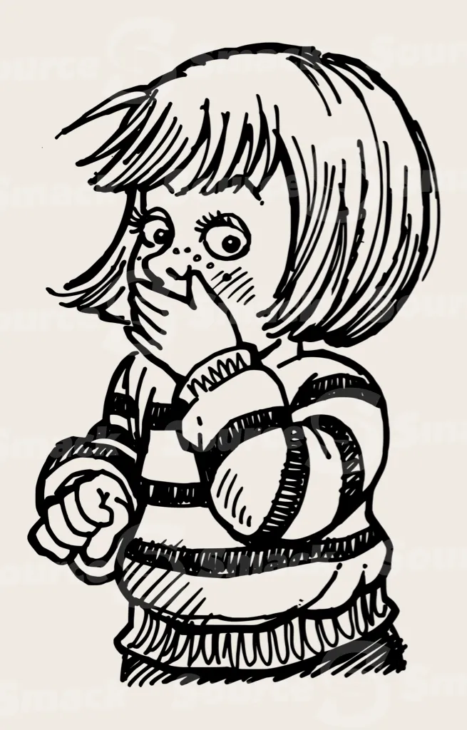 Surprised girl holding her mouth