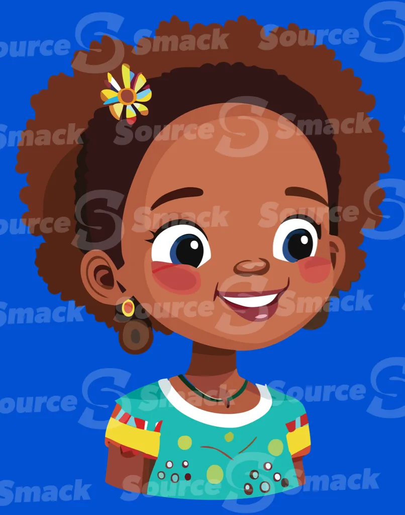 A young smiling Hawaiian ethnic girl
