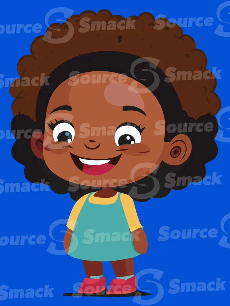 A young smiling ethnic girl