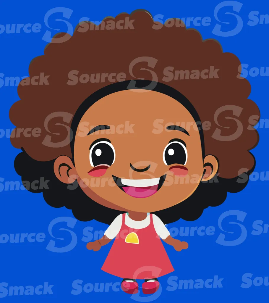 A young smiling ethnic girl