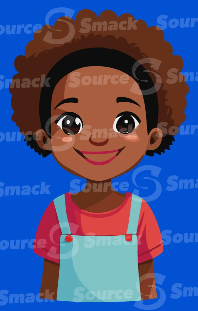 A young smiling ethnic girl