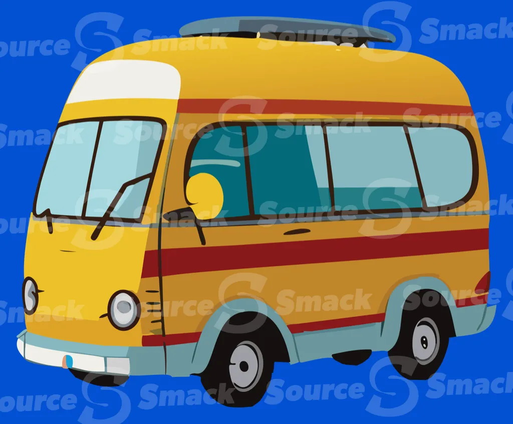 An old camping van