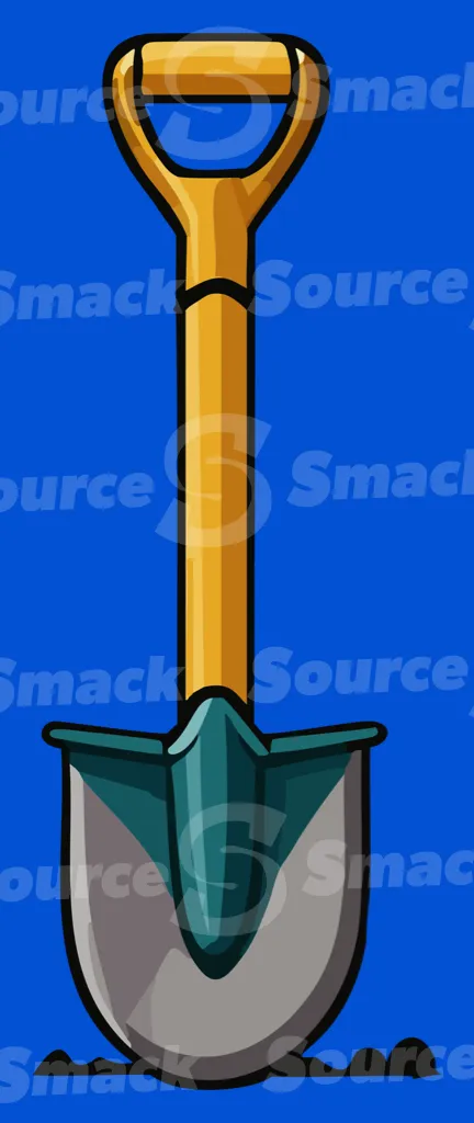 A wooden shovel
