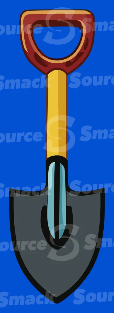 A wooden shovel