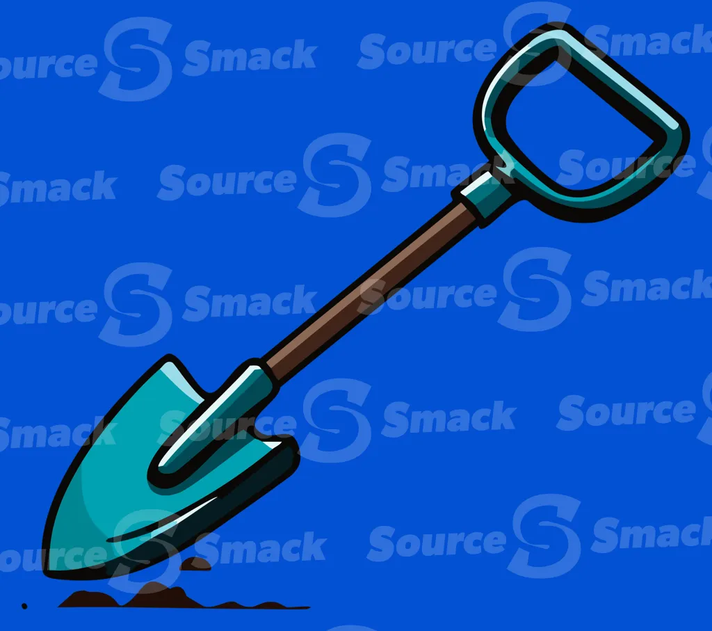 A wooden shovel