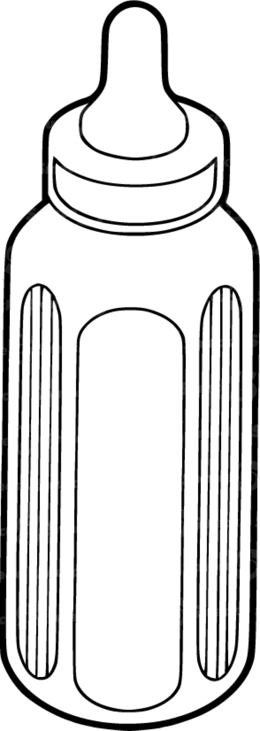 Baby bottle standing up