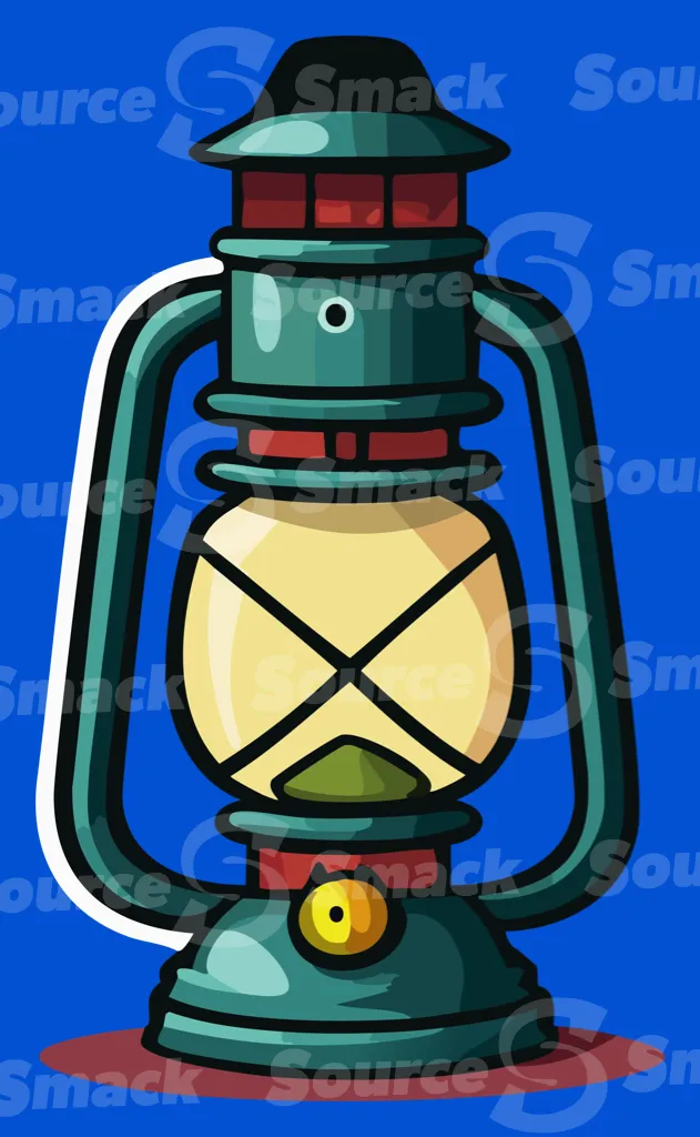 A kerosene camping lantern