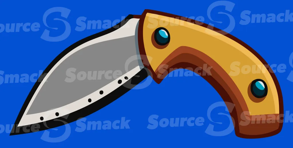 An open pocket knife with blade