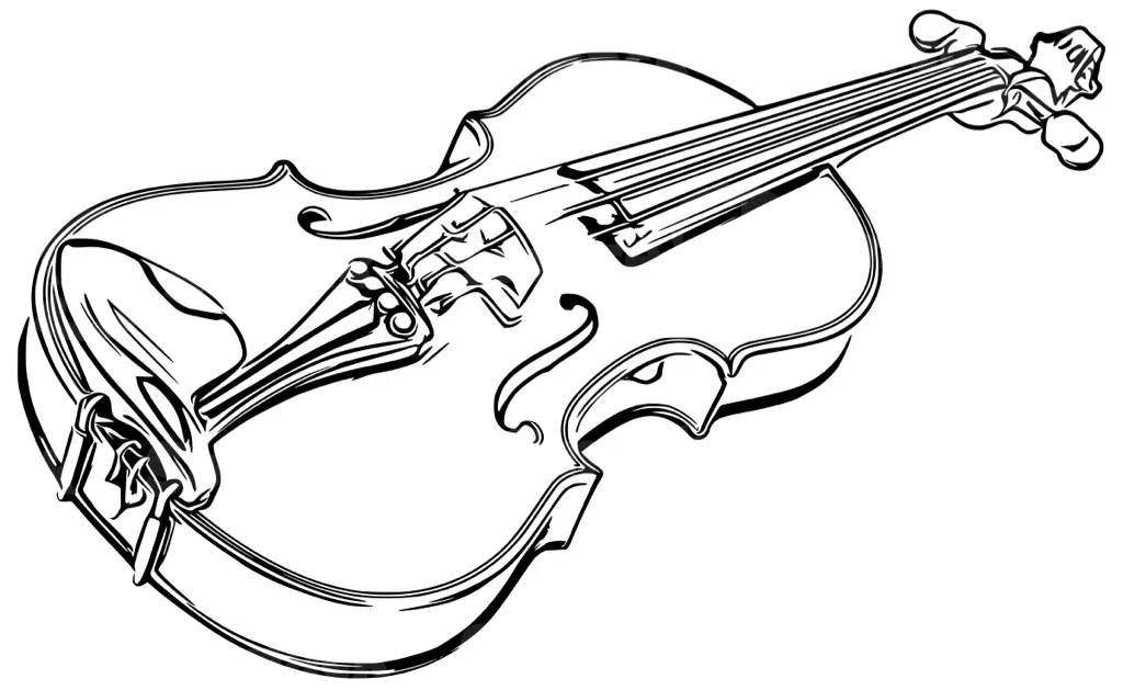 A simple violin illustration