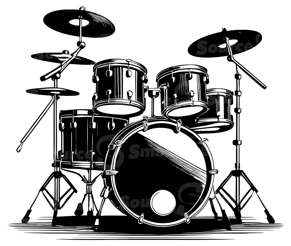 A complete drum set