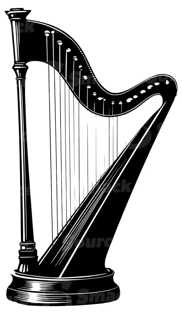 A harp illustration