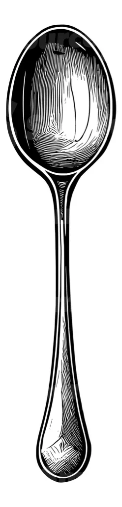 A kitchen spoon utensil