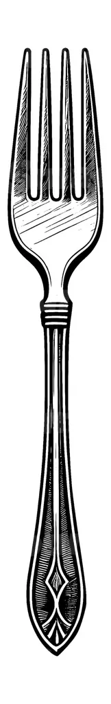 A kitchen fork utensil