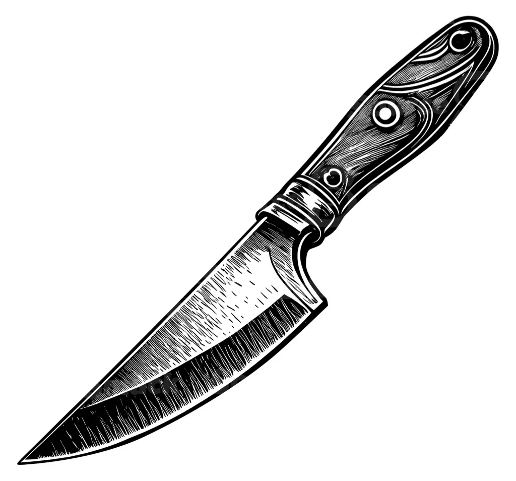 A kitchen knife utensil