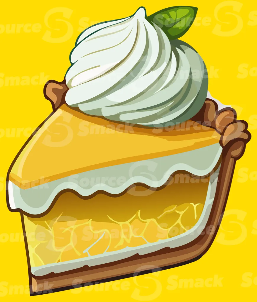 A slice of lemon pie