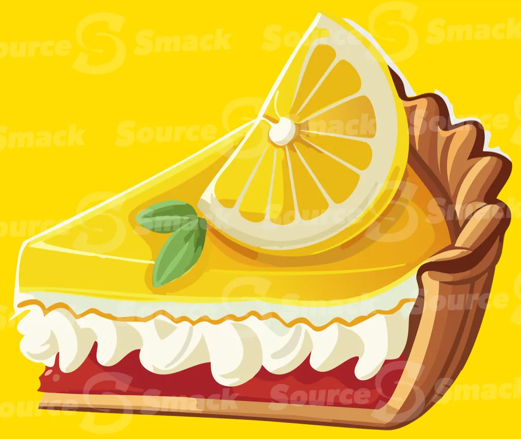 A slice of lemon pie