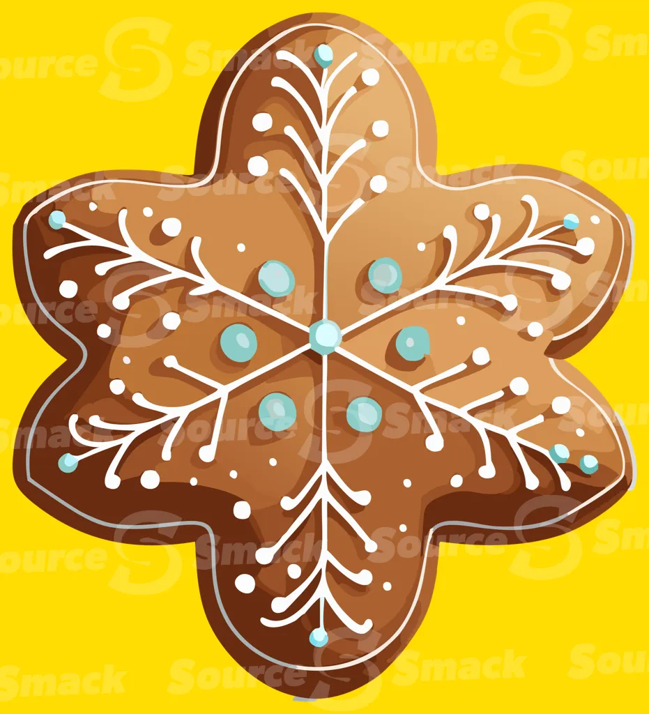 A decorated gingerbread cookie