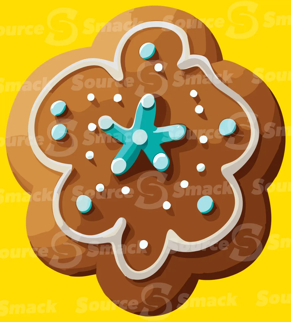 A decorated gingerbread cookie