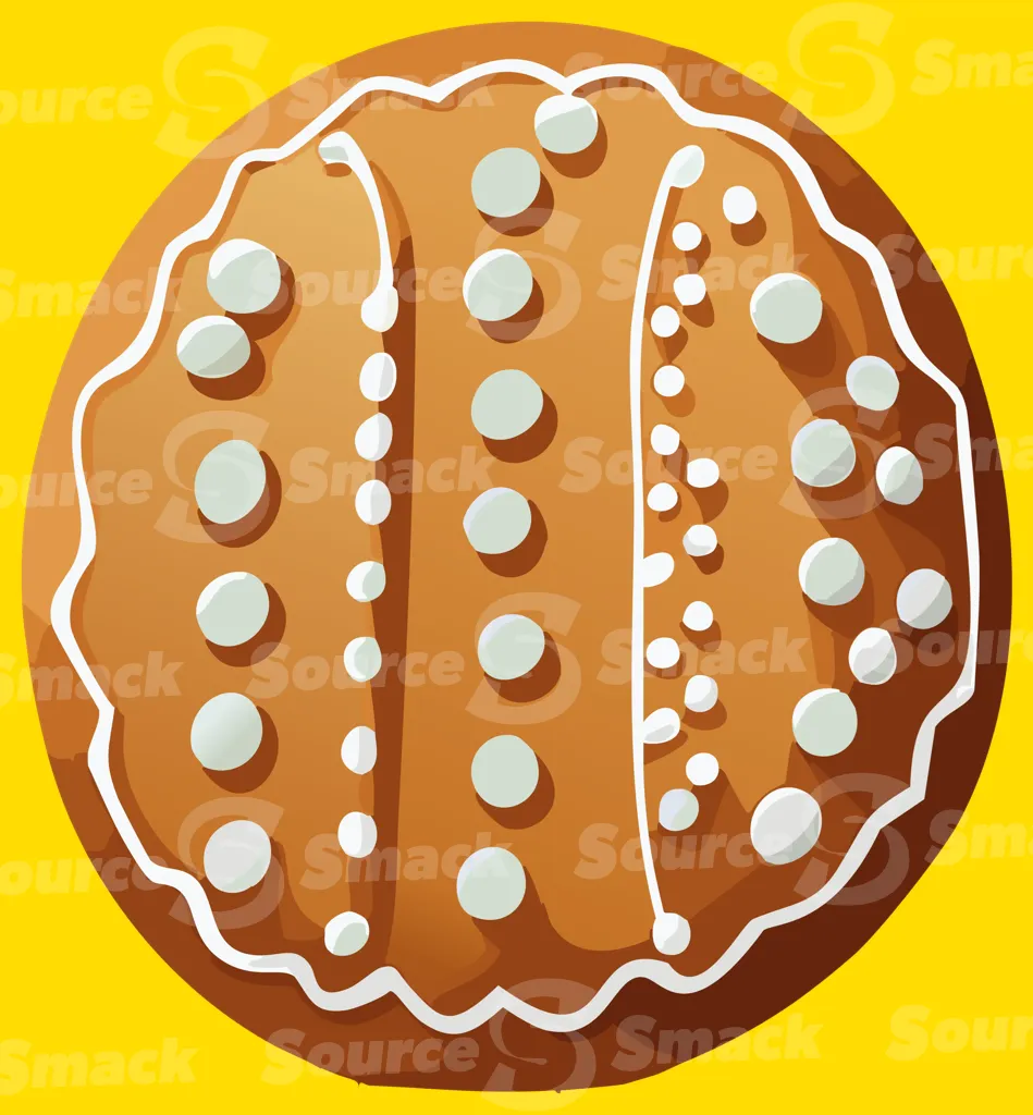 A decorated gingerbread cookie