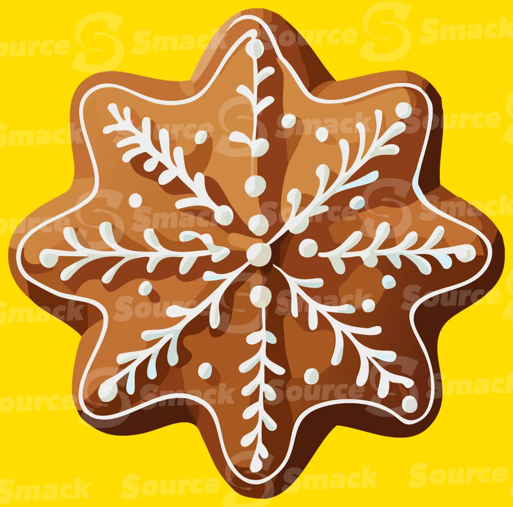 A decorated gingerbread cookie