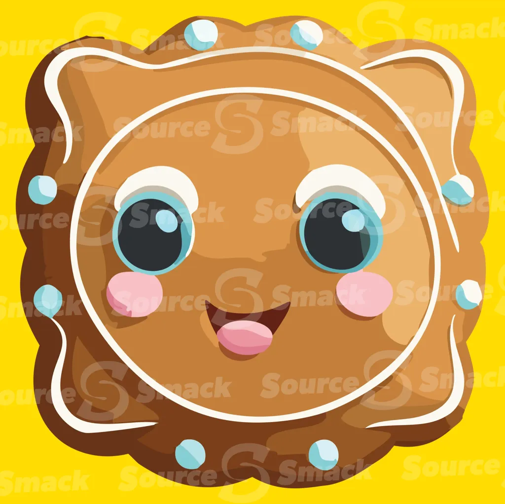 A happy face decorated cookie