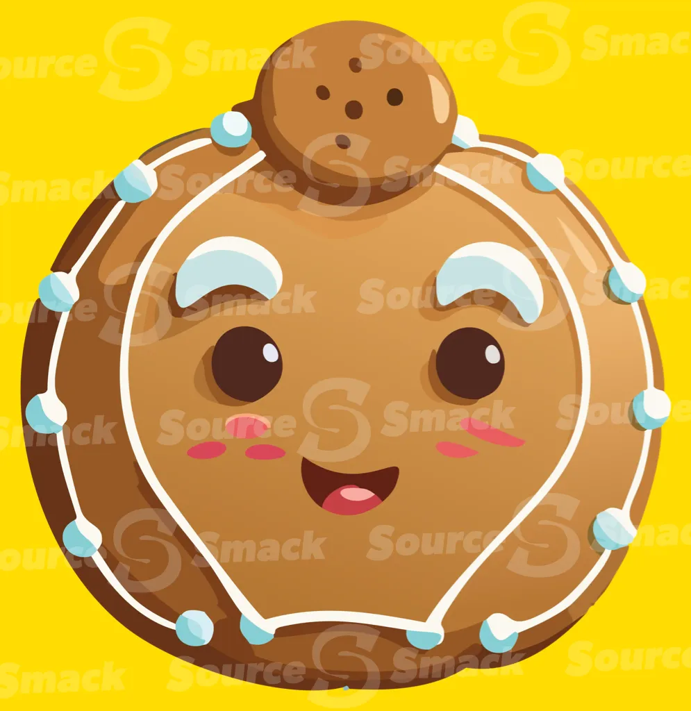 A happy face decorated cookie